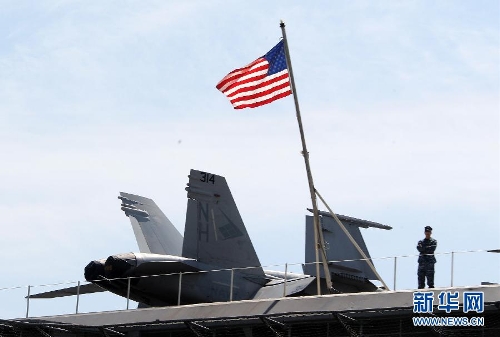 (Xinhua Photo)&nbsp;More photos&nbsp;Aircraft carriers in service around the worldTen aircraft carrier battles in historyIn pictures: interior of China's first aircraft carrier LiaoningLi Jian-Dark Sword: China's UFO-like stealth drone debutsIn pictures: J-10 fighter's canopy cracks, pilot makes safe landingU.S. F-22 fighters take part in joint military drill 