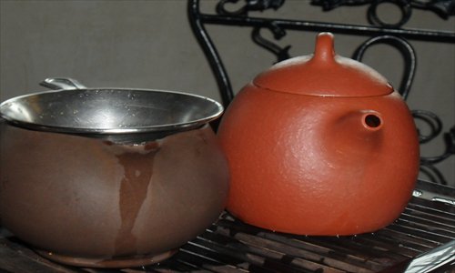 Tea wares in the Old Shanghai Teahouse 
Photo: Sun Shuangjie/GT