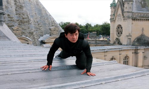 Jackie Chan in scene from Chinese Zodiac 2012 Photos: CFP