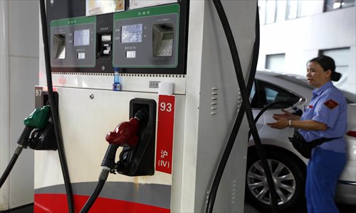 Shanghai will upgrade its gasoline standard in September, replacing its 90-, 93- and 97-octane gasoline with the more environmentally friendly 89-, 92- and 95-octane gasoline. Photo: Cai Xianmin/GT
