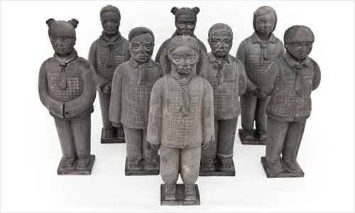 Sculptures on show at the gallery