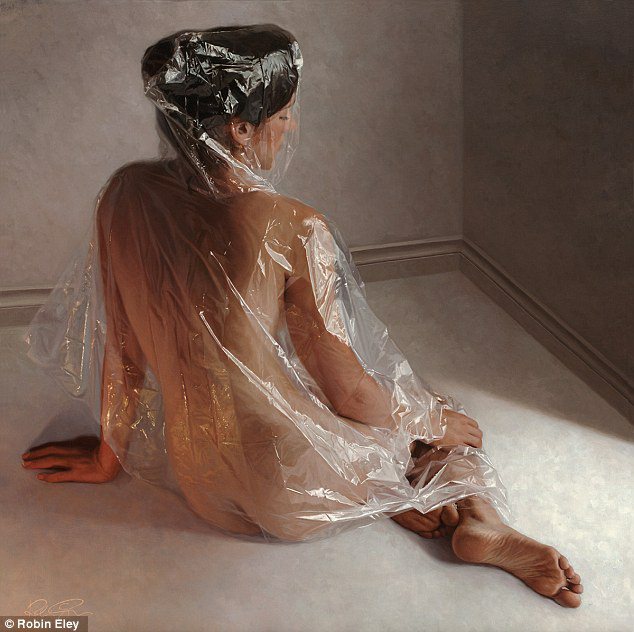 At first glance, the paintings look like photographs, and it takes a close look to spot these are actually painted by hand. Australian artist Robin Eley spends hundreds of hours making these hyper-realistic paintings as detailed as possible.