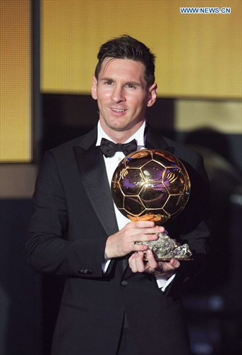 Messi Wins Unprecedented Fifth Ballon D Or Global Times
