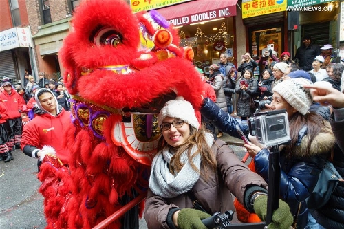 People celebrate Chinese Lunar New Year at Manhattan's Chinatown in New ...