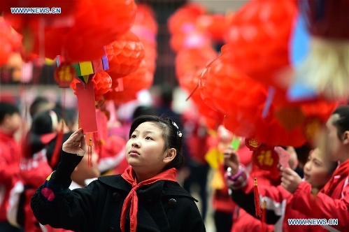People celebrate for upcoming Lantern Festival around China - Global Times
