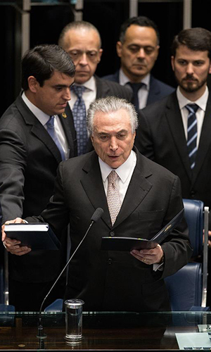 Image result for Brazil Swears In New President Hours After Impeaching Rousseff