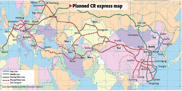 Planned CR express map
