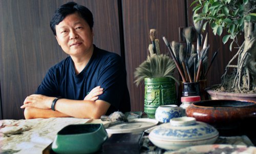 Wang Xijing at his studio. Photo: Courtesy of Wang Xijing