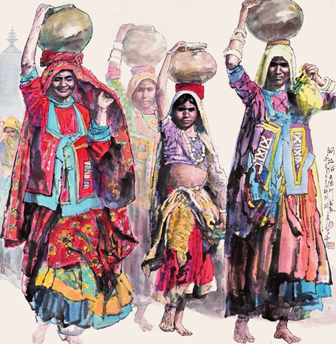 A La Ha Ba De Yin Xiang, 146 cm x 143 cm 2016