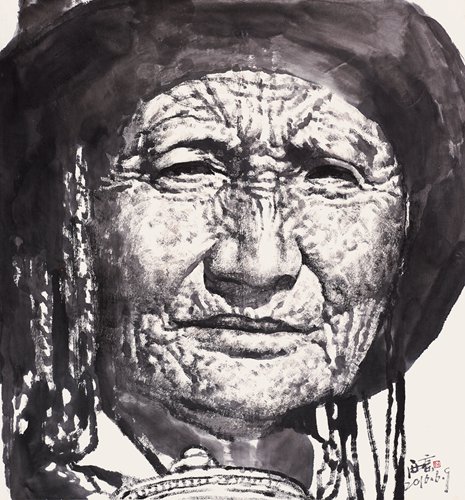 Gao Yuan Mu Qin, 89 cm x 83 cm 2016