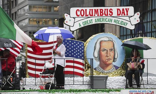 Thousands of people attend Columbus Day parade in New York - Global Times