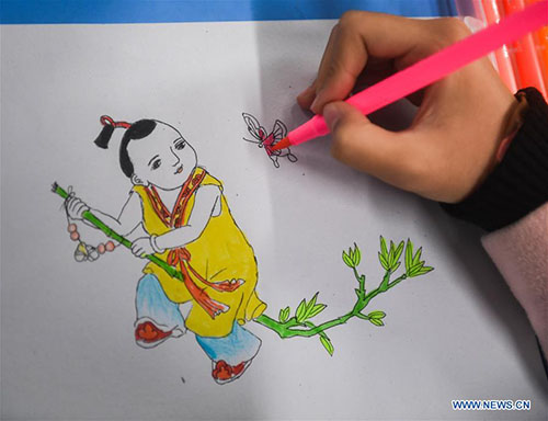 New Year greeting activities held in schools of east China's Zhejiang ...