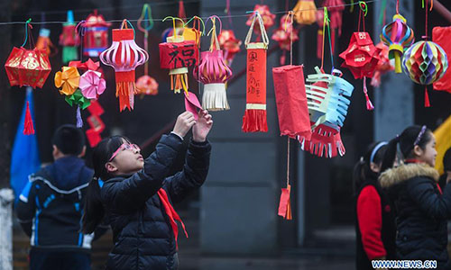 New Year greeting activities held in schools of east China's Zhejiang ...