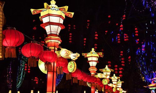 Chinese lanterns presented at Lantern Festival in Gaillac, France ...