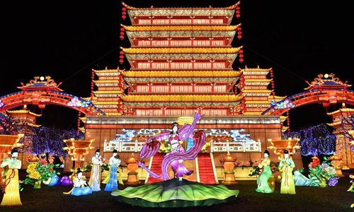 Chinese lanterns presented at Lantern Festival in Gaillac, France ...