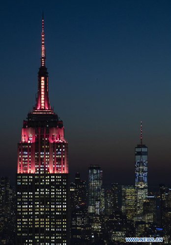 Year chinese parade chinatown nyc lunar manhattan NYC's Empire State Building lit up in red to celebrate Chinese Lunar