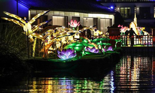 Lantern fair celebrating Mid-Autumn Festival held in China's Jiangsu ...