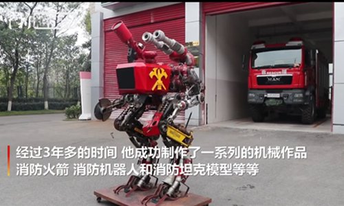 Fire fighting robot TAF35 – Firefighting with water mist
