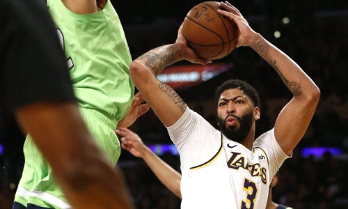 Davis Scores 50 To Propel Lakers Over Timberwolves Global Times