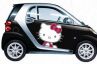 The Hello Kitty cars 