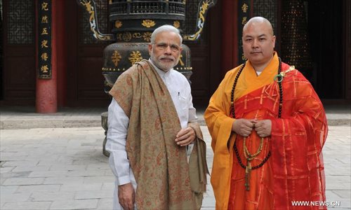 Modi visits Daxingshan Temple in China's Xi'an