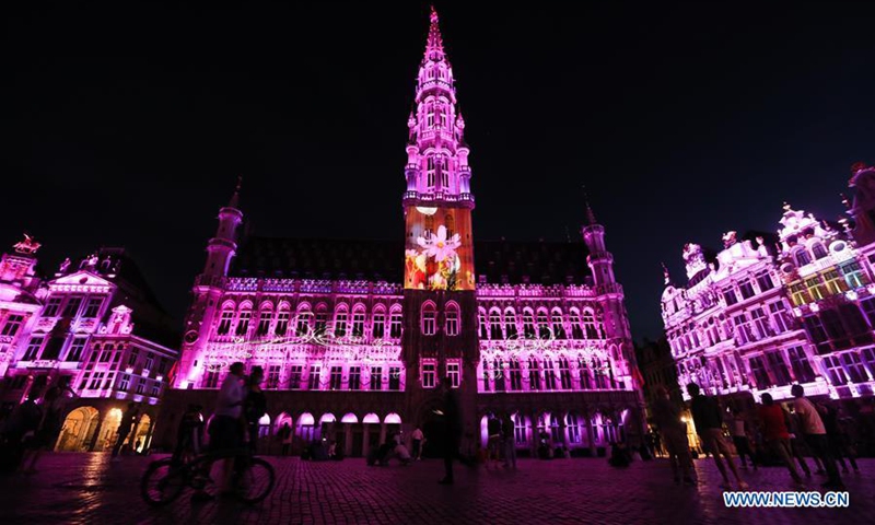 rim Automatisk Proportional Sound and light show held at Grand Place in Brussels, Belgium - Global Times
