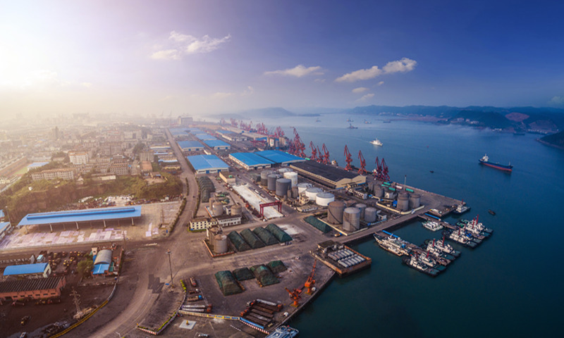 Fangcheng Port in South China's Guangxi Zhuang Autonomous Region, which sits on the New International Land-Sea Trade Corridor route connecting Southwest China's Chongqing Municipality, the ASEAN and Singapore Photo: VCG