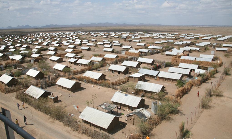 Photo taken on April 8, 2021 shows the Kakuma refugee camp in Turkana county, Kenya. Kenya said on March 24 it has issued a two-week ultimatum to the UN refugee agency to devise a roadmap on the definite closure of Dadaab and Kakuma refugee camps in the northern region.Photo:Xinhua
