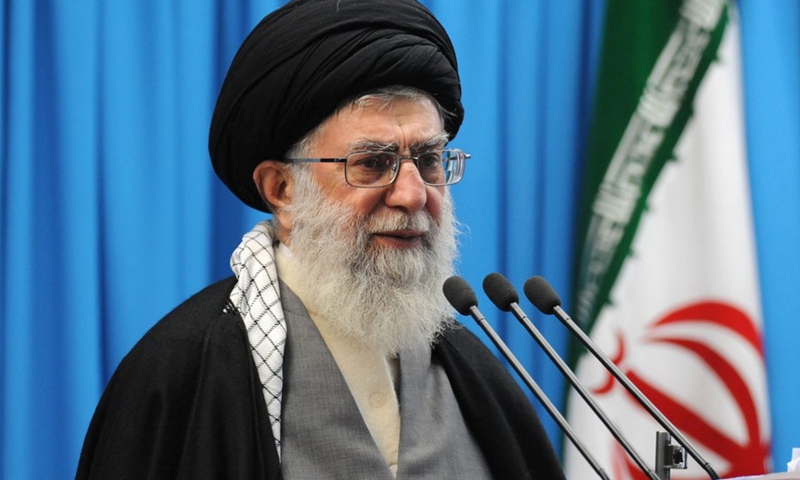 Iranian Supreme Leader Ayatollah Seyyed Ali Khamenei speaks during Friday prayers in Tehran, Iran, Feb. 3, 2012.(Photo: Xinhua)