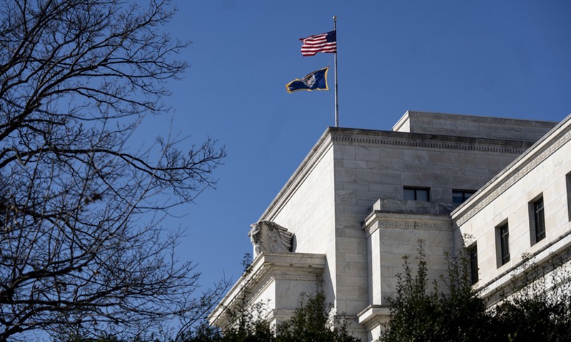 Photo taken on Feb. 17, 2021 shows the U.S. Federal Reserve in Washington, D.C., the United States.(Photo: Xinhua)