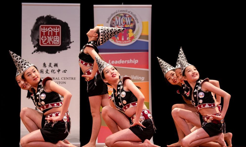 Performers dance during the Race Relations Day Multicultural Festival in Wellington, New Zealand, May 1, 2021.  Photo: Xinhua