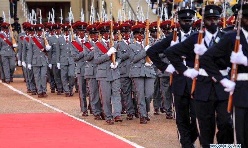 La ceremonia de juramentación tendrá lugar el 12 de mayo de 2021 en Independence Grounds en Kolo, Kampala, Uganda.  El presidente de Uganda, Yoweri Museveni, prestó juramento el miércoles para un sexto mandato.  (Foto: Xinhua)
