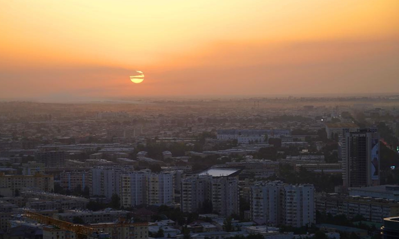 Photo taken on June 4, 2021 shows the city view of Tashkent, Uzbekistan, June 4, 2021. Photo: Xinhua
