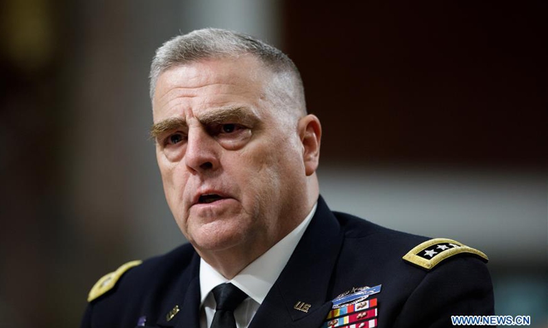 Gen. Mark Milley testifies before the Senate Arms Services Committee on his nomination to be chairman of the Joint Chiefs of Staff on Capitol Hill in Washington DC,the United States, on July 11, 2019.Photo:Xinhua