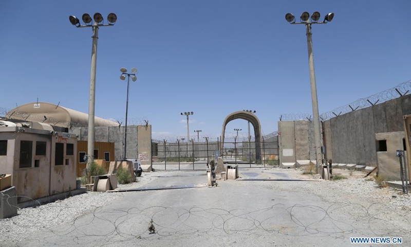 Photo taken on July 2, 2021 shows the Bagram Airfield after all U.S. and NATO forces evacuated in Parwan province, eastern Afghanistan. All U.S. and NATO forces in Afghanistan have evacuated the Bagram Airfield near the Afghan capital Kabul, handing over the largest coalition base to the Afghan government troops, a spokesperson of the Afghan Defense Ministry confirmed on Friday. Photo:Xinhua
