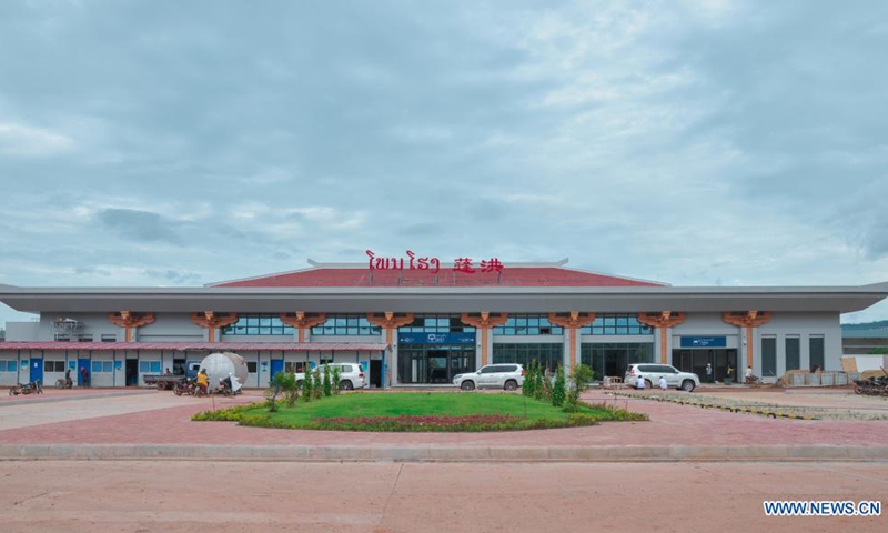 The Phonhong railway station is pictured in Phonhong, some 70 km north of Lao capital Vientiane, July 23, 2021.Photo:Xinhua