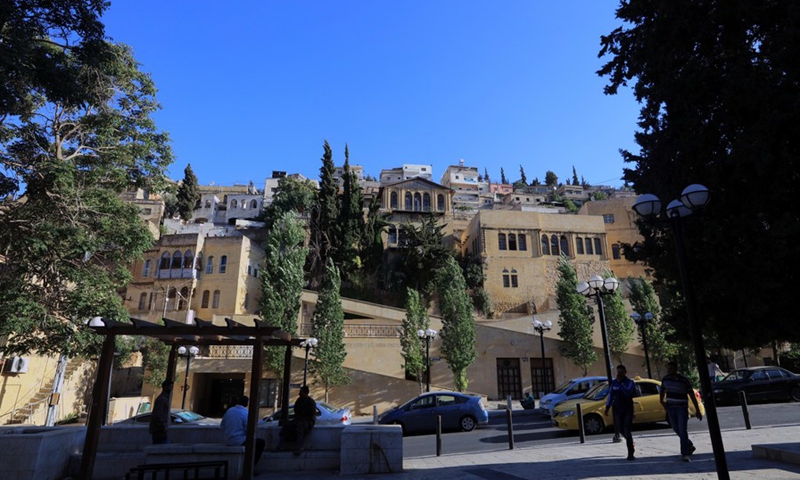 Photo taken shows the street view of As-Salt, Jordan on July 27, 2021.(Photo: Xinhua)