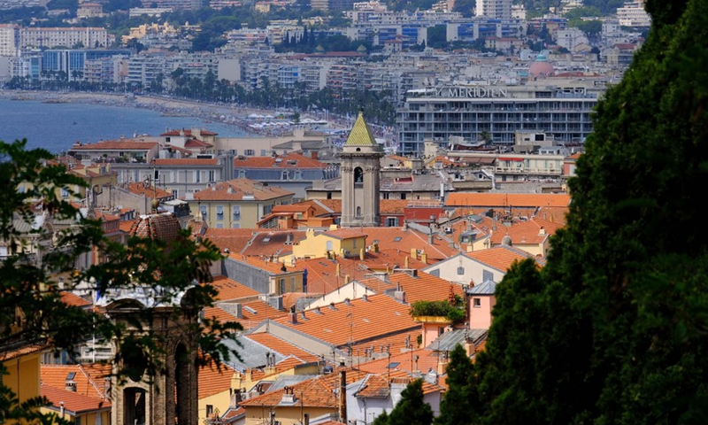 The city view is seen in Nice, France, July 28, 2021.(Photo: Xinhua)