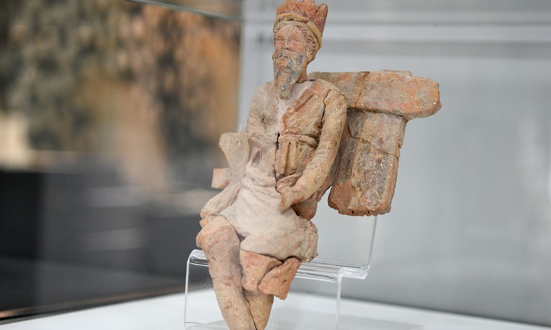 Photo taken on Aug. 11, 2021 shows an exhibit in Kuwait National Museum in Kuwait City, Kuwait.(Photo: Xinhua)