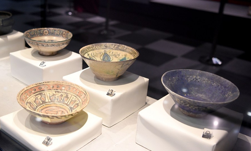 Photo taken on Aug. 11, 2021 shows exhibits in Kuwait National Museum in Kuwait City, Kuwait.(Photo: Xinhua)