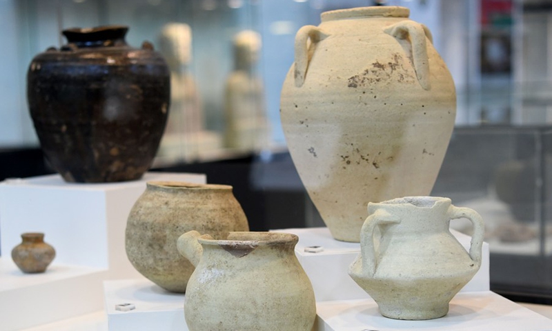 Photo taken on Aug. 11, 2021 shows exhibits in Kuwait National Museum in Kuwait City, Kuwait.(Photo: Xinhua)