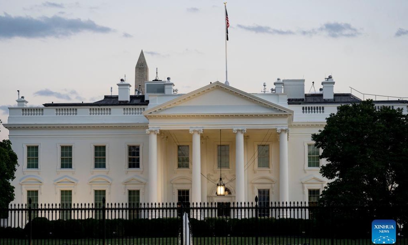 Tourists are seen near the White House in Washington, D.C., the United States, Sept. 3, 2021.Photo:Xinhua