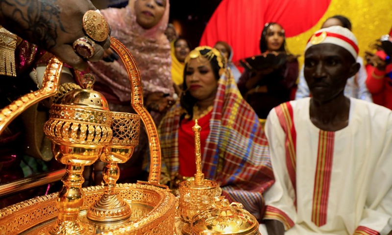 Photo taken on Sept. 10, 2021 shows a traditional wedding ceremony in Khartoum, Sudan.(Photo: Xinhua)
