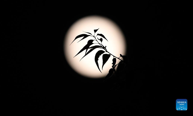 A full moon is seen in Daxing District of Beijing, capital of China, Sept. 21, 2021.(Photo: Xinhua)
