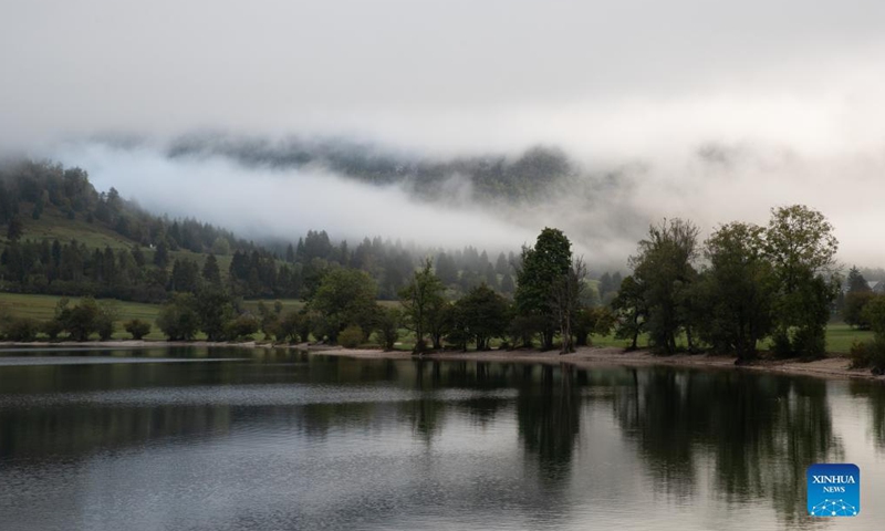 Photo taken on Sept. 28, 2021 shows a view of the Lake Bohinj in Triglav National Park, Slovenia.Photo:Xinhua