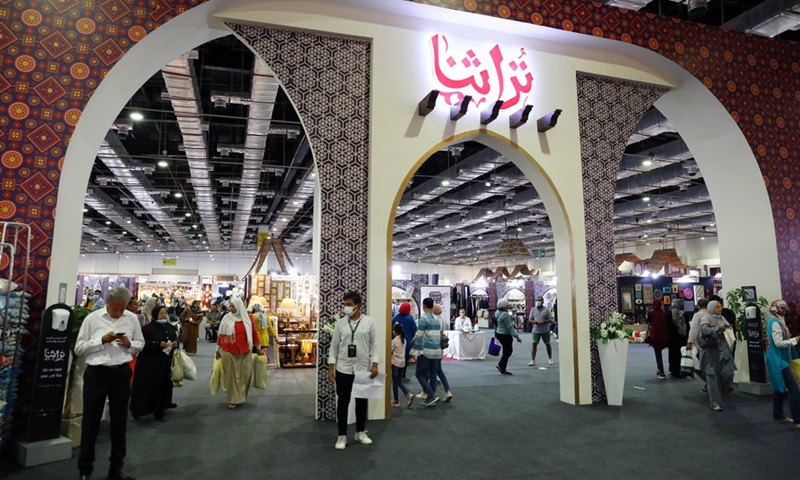 People visit a heritage exhibition held in Cairo, Egypt, on Oct. 10, 2021.(Photo: Xinhua)