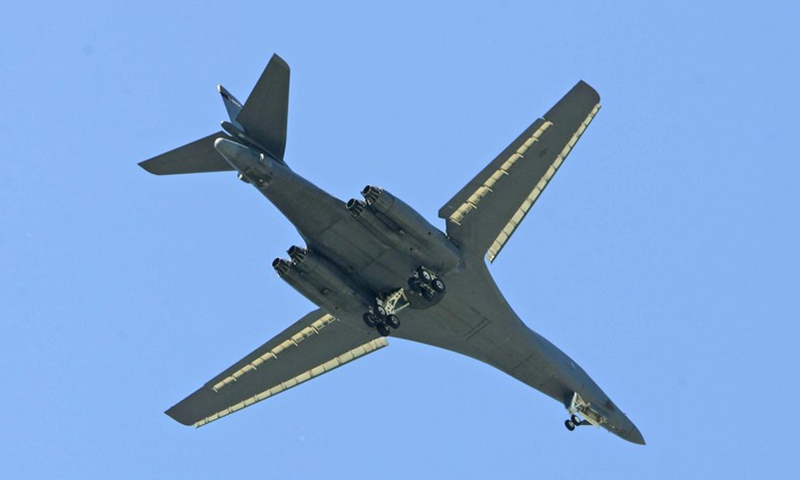 Xinhua file photo of U.S. B-1B strategic bomber