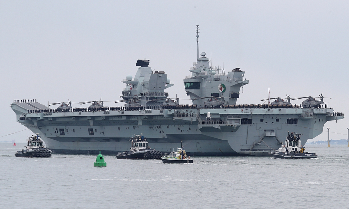 British aircraft carrier HMS Queen Elizabeth Photo:VCG