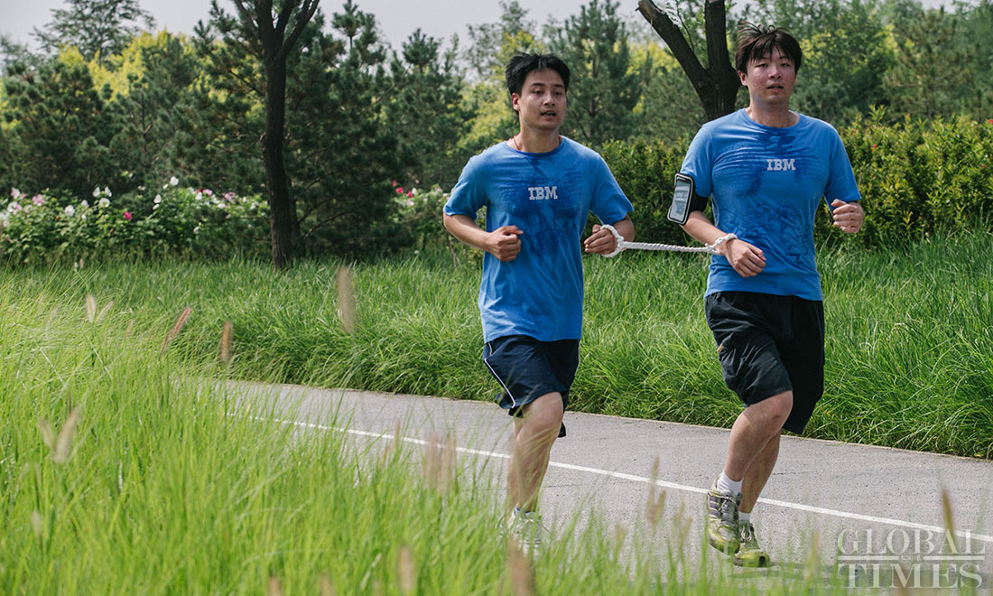 3km race for visually-impaired runners kicks off in Beijing - Global Times