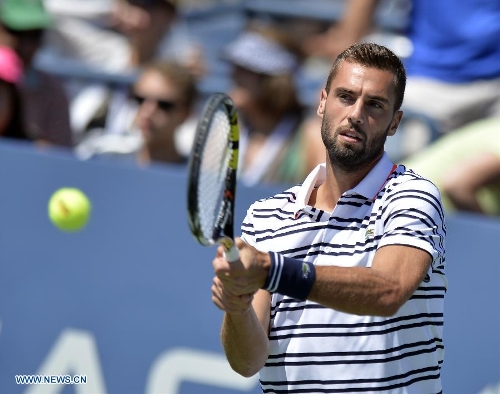 tsonga defeats his compatriot paire 3-0 at 2015 us open